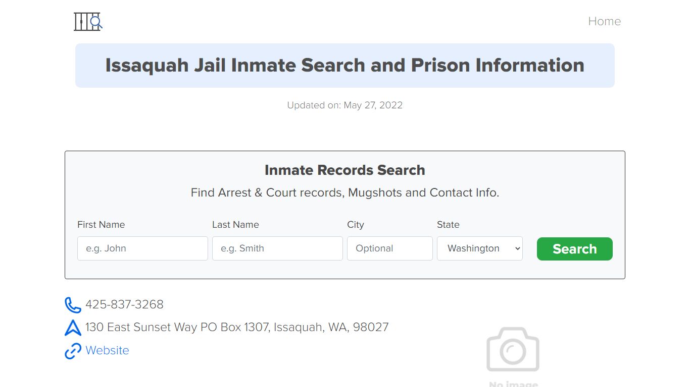 Issaquah Jail Inmate Search, Visitation, Phone no ...